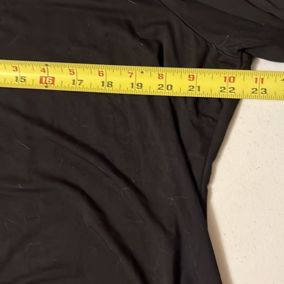 Bobeau black top with braided sleeve. Sz 1X - Picture 4 of 7